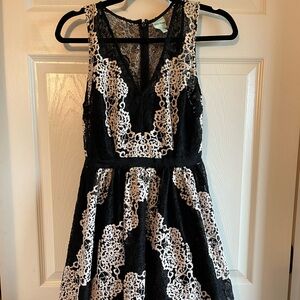 Plenty by Tracy Reese Black and White Lace Dress